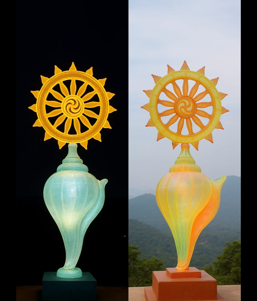 Shankh Chakra Day Night View